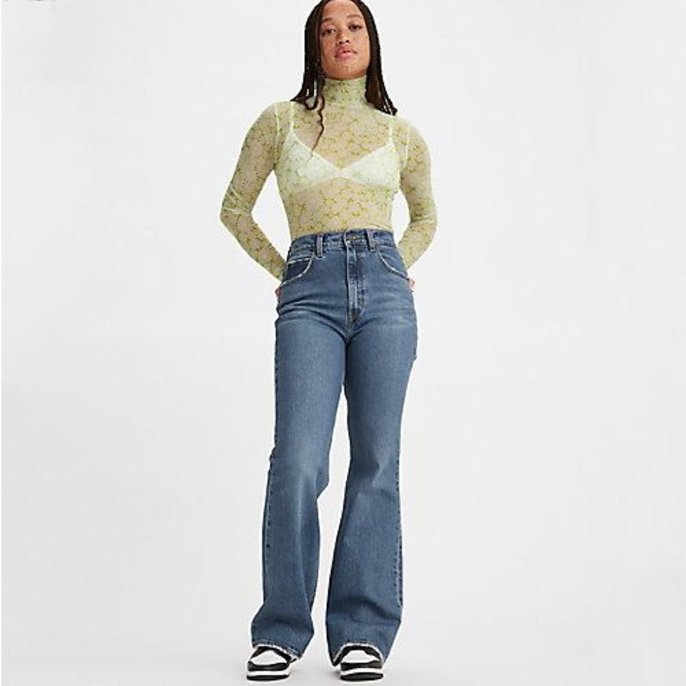 70's High Rise Flare Women's Jeans - Sonoma Step - Dark Blue